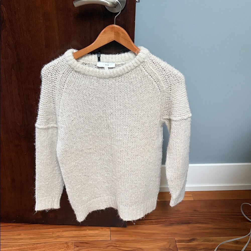 IRO Women's Soft Cream Knit Sweater